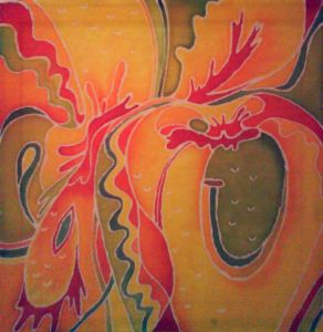 "Apple" batik in Saratov or Engels, Russia